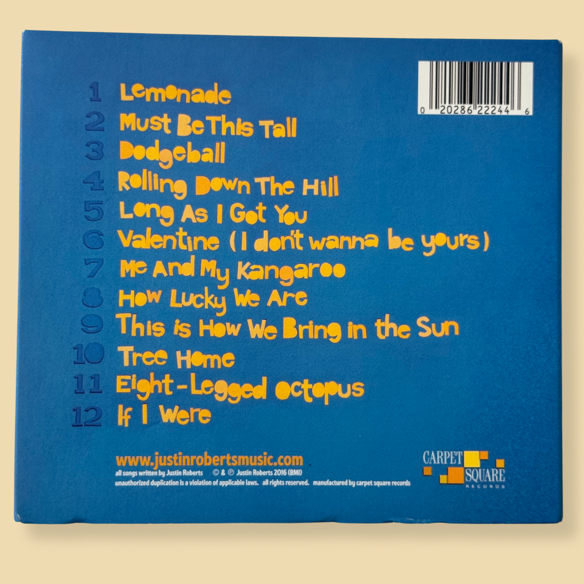 Justin Roberts - Lemonade (CD)