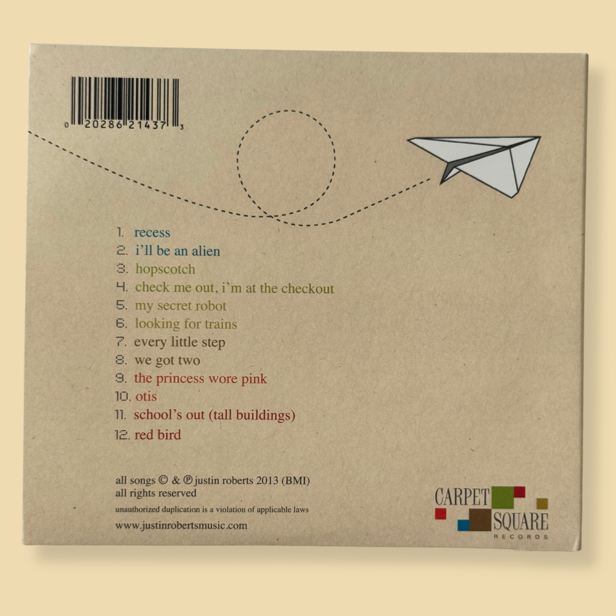 Justin Roberts - Recess (CD)